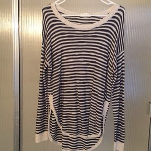 🔹 Blue/White Striped Sweater 🔹